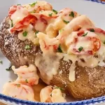 Creamy Lobster Baked Potato