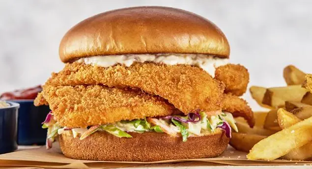 Crunch-Fried Flounder Sandwich