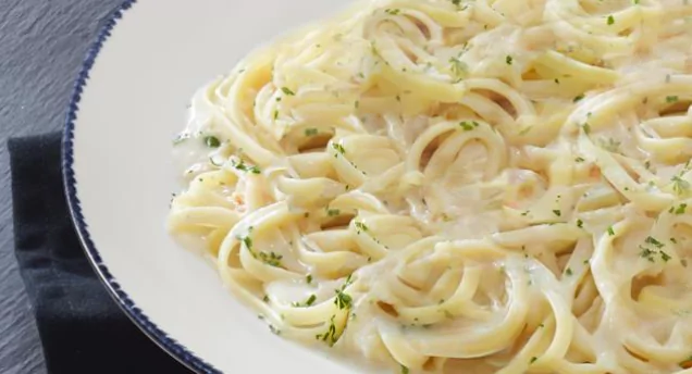 Garlic Linguini Alfredo
